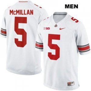 Men's NCAA Ohio State Buckeyes Raekwon McMillan #5 College Stitched Authentic Nike White Football Jersey JB20W24GZ